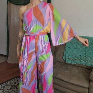 Flying Tomato Disco Dreams Jumpsuit Size Small
